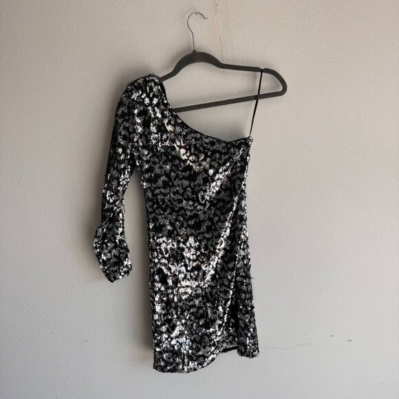 Sparkly one-shoulder dress asos - Picture 1 of 7